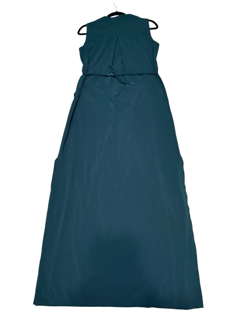 Athleta Teal Sleeveless Maxi Dress with Tie-Back Waist - Picture 7 of 10